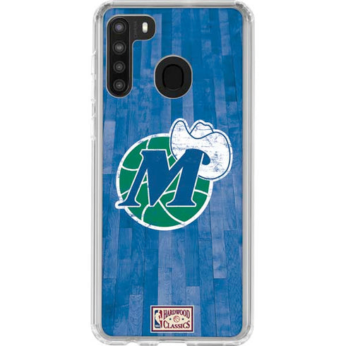 NBA Dallas Mavericks Hardwood Classics Galaxy A21 Clear Case
