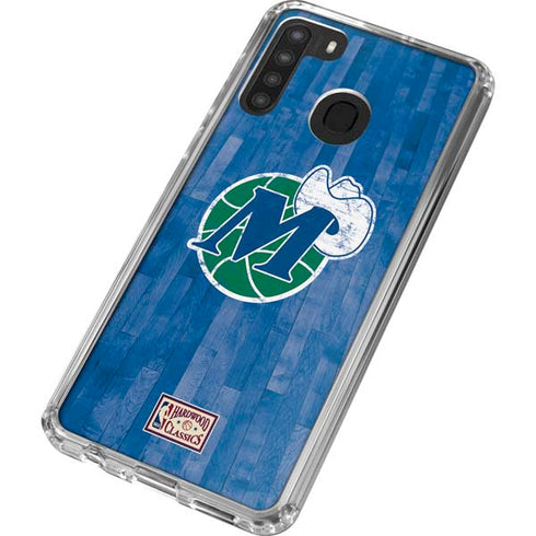 NBA Dallas Mavericks Hardwood Classics Galaxy A21 Clear Case