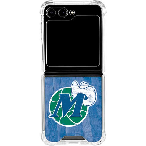 NBA Dallas Mavericks Hardwood Classics Galaxy Z Flip5 5G Clear Case