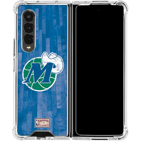 NBA Dallas Mavericks Hardwood Classics Galaxy Z Fold4 5G Clear Case
