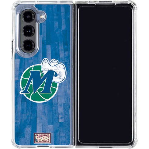 NBA Dallas Mavericks Hardwood Classics Galaxy Z Fold5 5G Clear Case