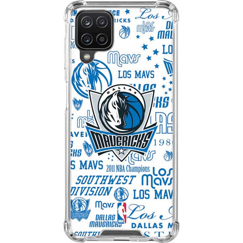 NBA Dallas Mavericks Historic Blast Galaxy A12 Clear Case