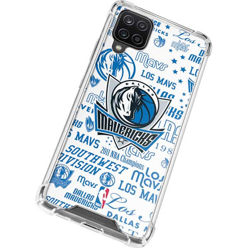 NBA Dallas Mavericks Historic Blast Galaxy A12 Clear Case