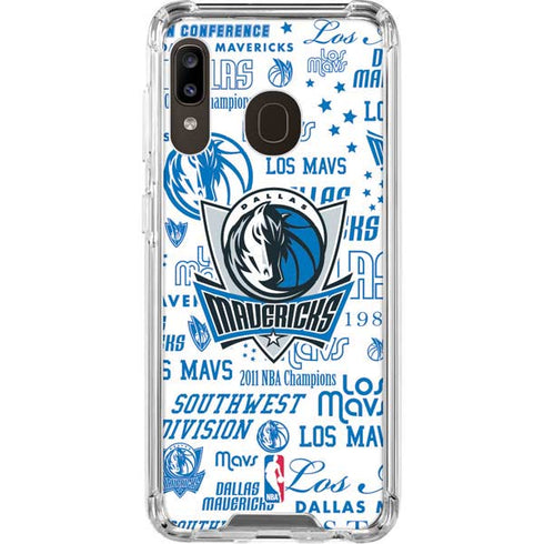 NBA Dallas Mavericks Historic Blast Galaxy A30 Clear Case