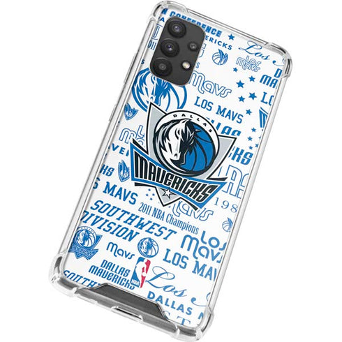 NBA Dallas Mavericks Historic Blast Galaxy A32 5G Clear Case
