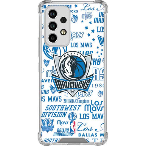 NBA Dallas Mavericks Historic Blast Galaxy A33 5G Clear Case