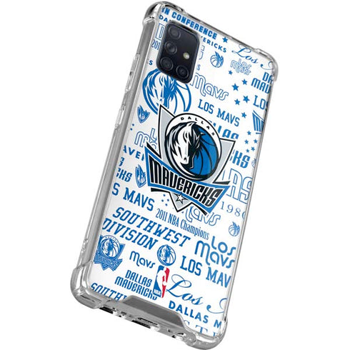 NBA Dallas Mavericks Historic Blast Galaxy A51 5G Clear Case