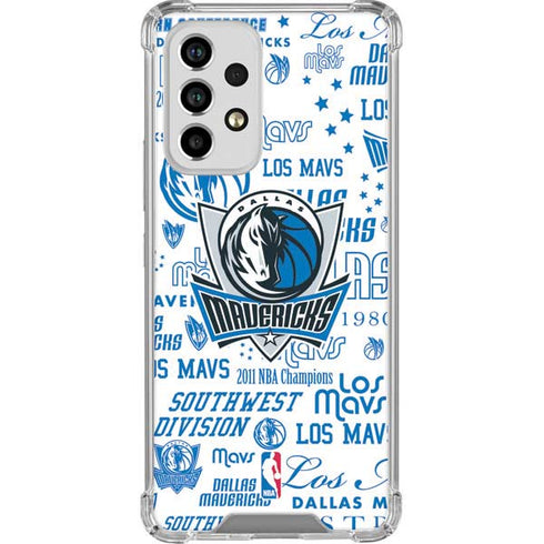 NBA Dallas Mavericks Historic Blast Galaxy A53 5G Clear Case