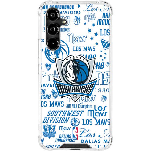NBA Dallas Mavericks Historic Blast Galaxy A54 5G Clear Case