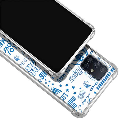 NBA Dallas Mavericks Historic Blast Galaxy A71 5G Clear Case