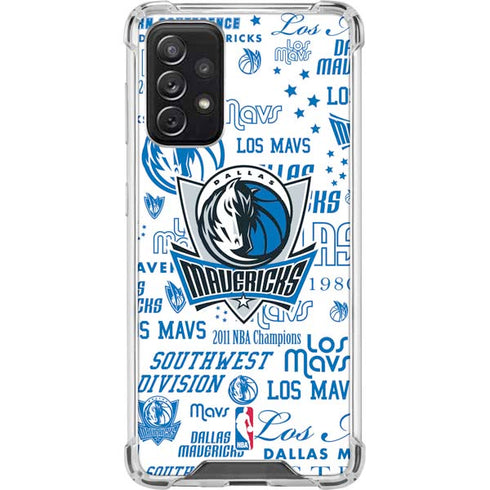 NBA Dallas Mavericks Historic Blast Galaxy A72 5G Clear Case
