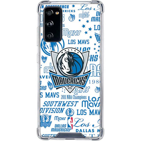 NBA Dallas Mavericks Historic Blast Galaxy S20 FE Clear Case