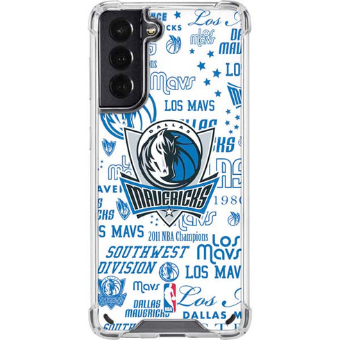 NBA Dallas Mavericks Historic Blast Galaxy S21 5G Clear Case