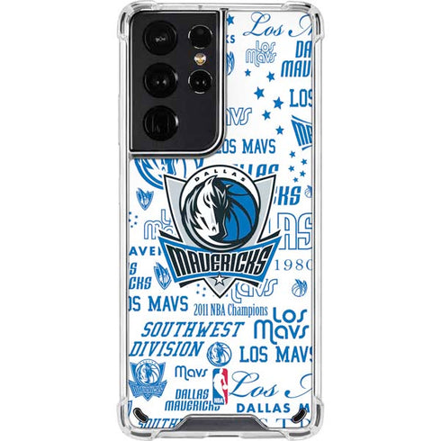 NBA Dallas Mavericks Historic Blast Galaxy S21 Ultra 5G Clear Case