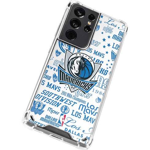 NBA Dallas Mavericks Historic Blast Galaxy S21 Ultra 5G Clear Case