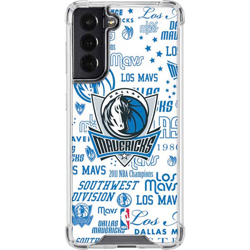 NBA Dallas Mavericks Historic Blast Galaxy S22 Clear Case