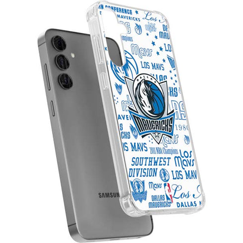 NBA Dallas Mavericks Historic Blast Galaxy S24 Plus Clear Case
