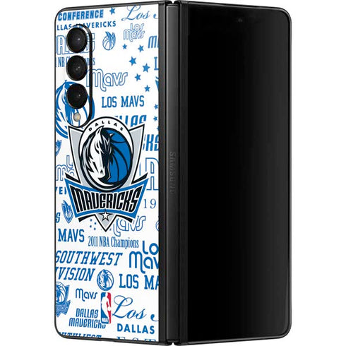 NBA Dallas Mavericks Historic Blast Galaxy Z Fold3 5G Skin
