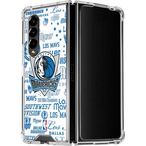 NBA Dallas Mavericks Historic Blast Galaxy Z Fold4 5G Clear Case
