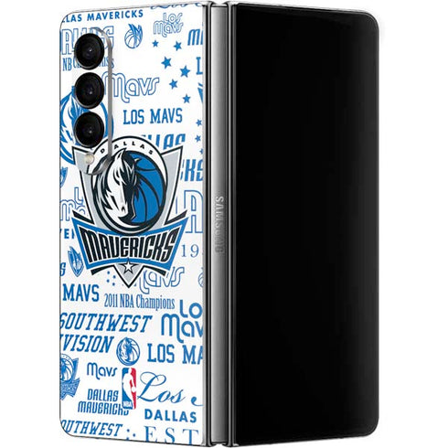 NBA Dallas Mavericks Historic Blast Galaxy Z Fold4 5G Skin