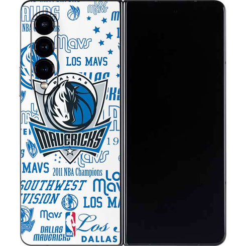 NBA Dallas Mavericks Historic Blast Galaxy Z Fold4 5G Skin