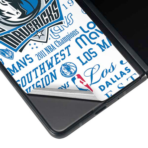 NBA Dallas Mavericks Historic Blast Galaxy Z Fold4 5G Skin