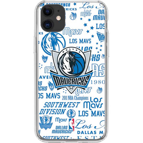 NBA Dallas Mavericks Historic Blast iPhone 11 Clear Case