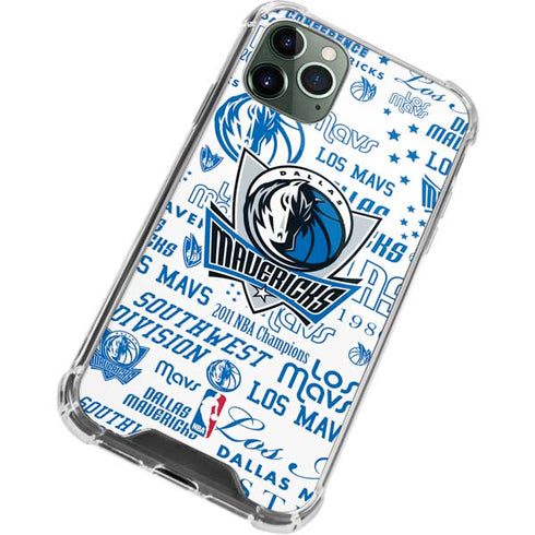 NBA Dallas Mavericks Historic Blast iPhone 11 Pro Max Clear Case