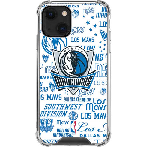 NBA Dallas Mavericks Historic Blast iPhone 13 Mini Clear Case