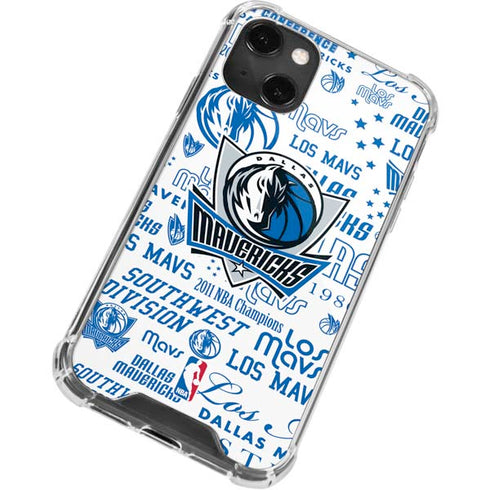 NBA Dallas Mavericks Historic Blast iPhone 13 Mini Clear Case