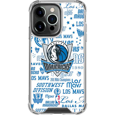 NBA Dallas Mavericks Historic Blast iPhone 14 Pro Clear Case