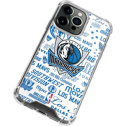 NBA Dallas Mavericks Historic Blast iPhone 14 Pro Clear Case