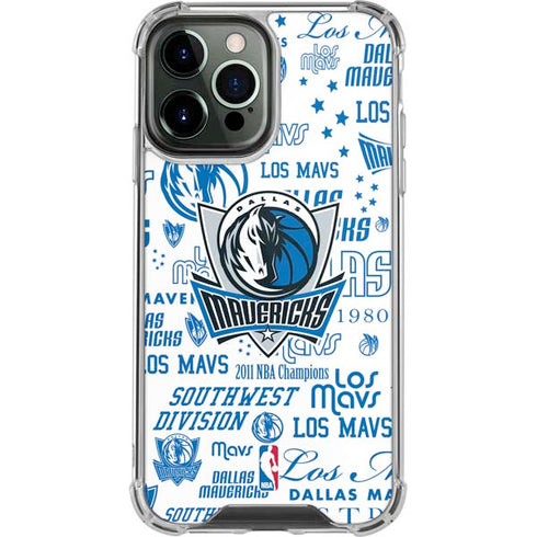 NBA Dallas Mavericks Historic Blast iPhone 14 Pro Max Clear Case