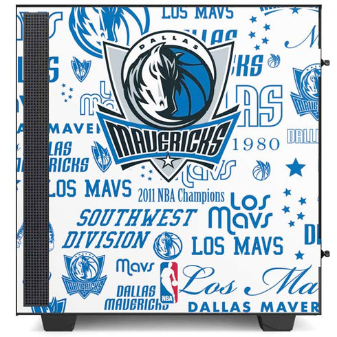 NBA Dallas Mavericks Historic Blast NZXT H510 Compact ATX Mid-Tower Case Skin