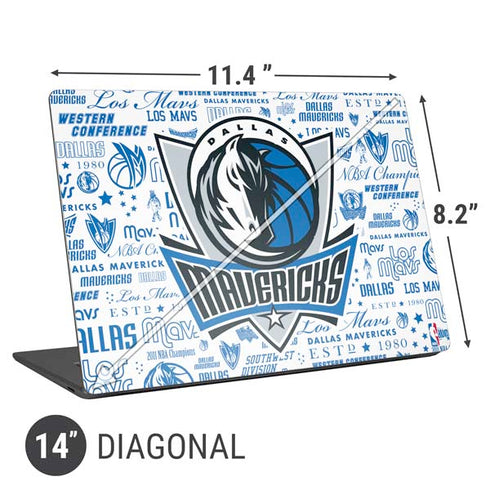 NBA Dallas Mavericks Historic Blast Universal Laptop 14in (11.4 x 8.2in) Skin