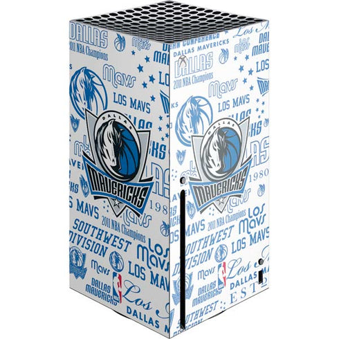 NBA Dallas Mavericks Historic Blast Xbox Series X Console Skin