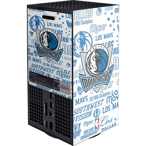 NBA Dallas Mavericks Historic Blast Xbox Series X Console Skin
