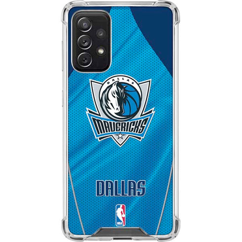 NBA Dallas Mavericks Jersey Galaxy A72 5G Clear Case