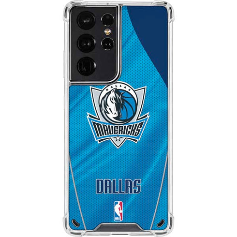 NBA Dallas Mavericks Jersey Galaxy S21 Ultra 5G Clear Case