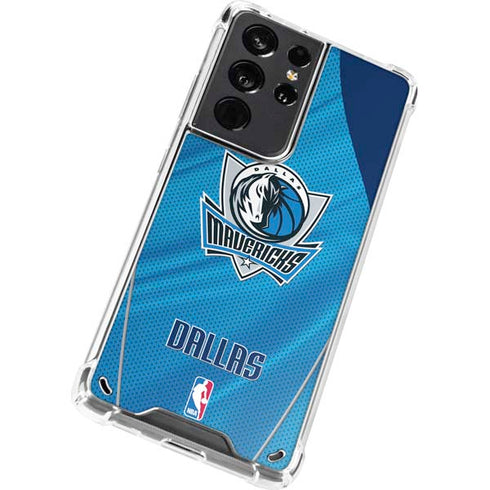 NBA Dallas Mavericks Jersey Galaxy S21 Ultra 5G Clear Case