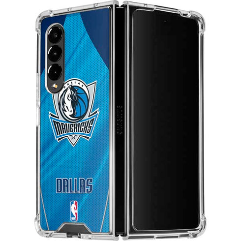 NBA Dallas Mavericks Jersey Galaxy Z Fold4 5G Clear Case