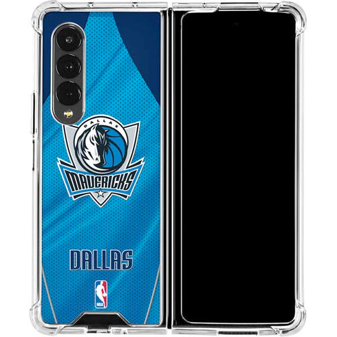NBA Dallas Mavericks Jersey Galaxy Z Fold4 5G Clear Case