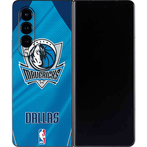 NBA Dallas Mavericks Jersey Galaxy Z Fold4 5G Skin