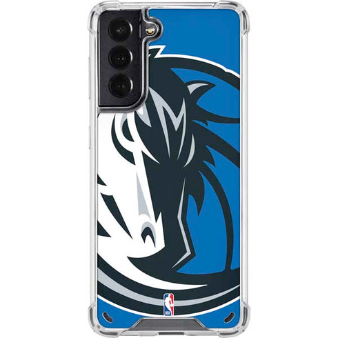 NBA Dallas Mavericks Large Logo Galaxy S21 5G Clear Case