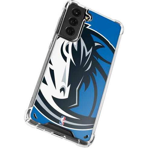 NBA Dallas Mavericks Large Logo Galaxy S21 5G Clear Case