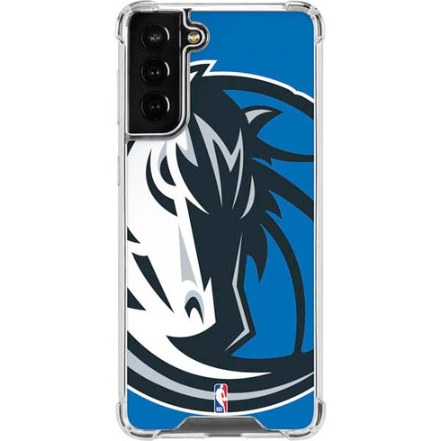 NBA Dallas Mavericks Large Logo Galaxy S21 FE Clear Case