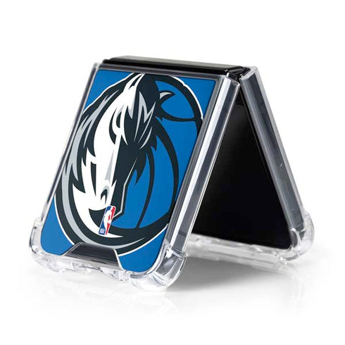 NBA Dallas Mavericks Large Logo Galaxy Z Flip5 5G Clear Case