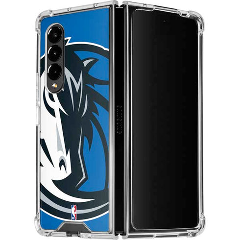NBA Dallas Mavericks Large Logo Galaxy Z Fold4 5G Clear Case