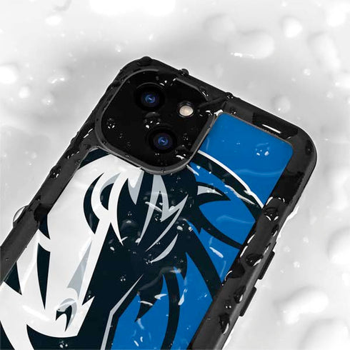 NBA Dallas Mavericks Large Logo iPhone 13 Mini Waterproof Case