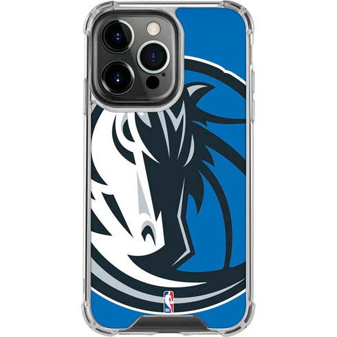 NBA Dallas Mavericks Large Logo iPhone 15 Pro Clear Case
